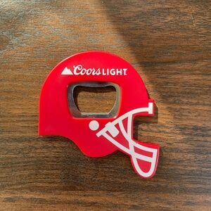 Coors Light Football Helmet Bottle Opener
